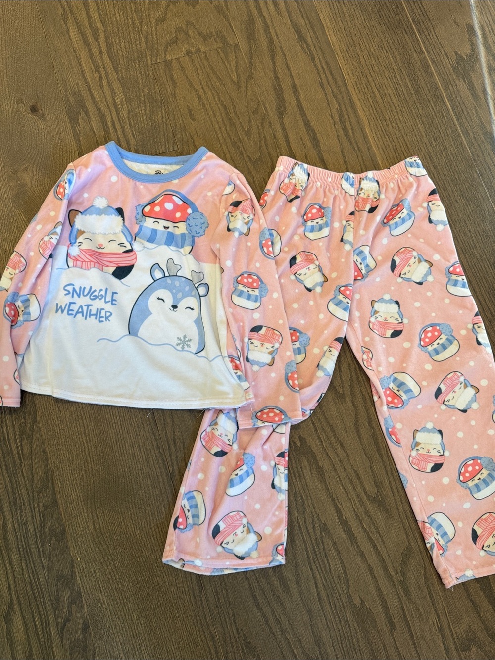 Snuggle Weather Pink Kids Pajama Set